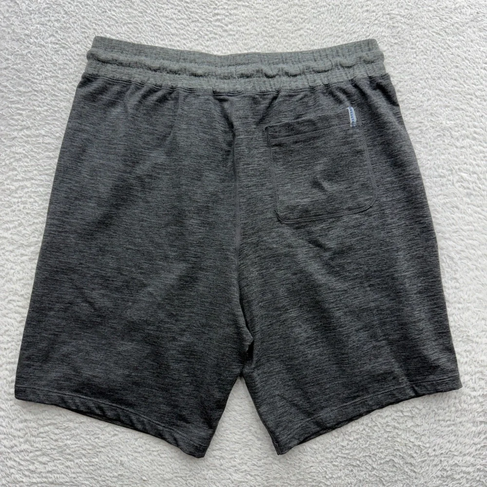 Marine Layer Weekend Sport Mens Small Gray Space Dye Athletic Drawstring Shorts